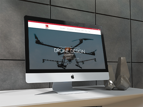 création site vitrine drone design
