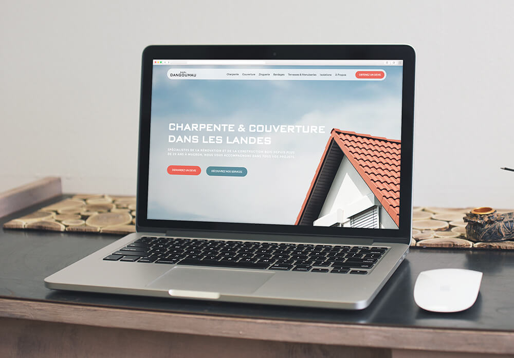 création d'un site vitrine professionnel pour SARL Dangoumau