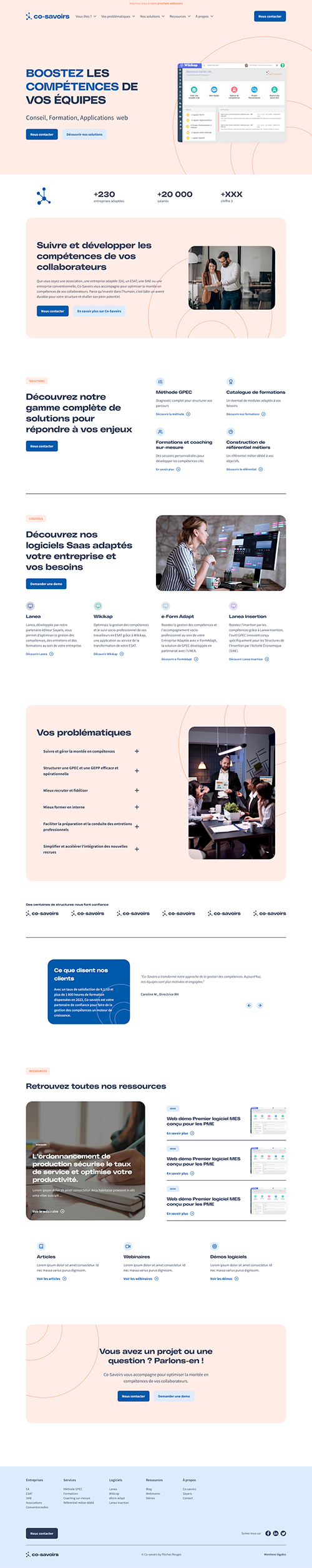 création d'une maquette pour co-savoirs